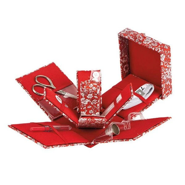 Liberty Fabrics Fabric Victorian Style Sewing Box Emily Silhouette Flower 2 Liberty Fabrics Fabric Victorian Style Sewing Box Emily Silhouette Flower - Image 2