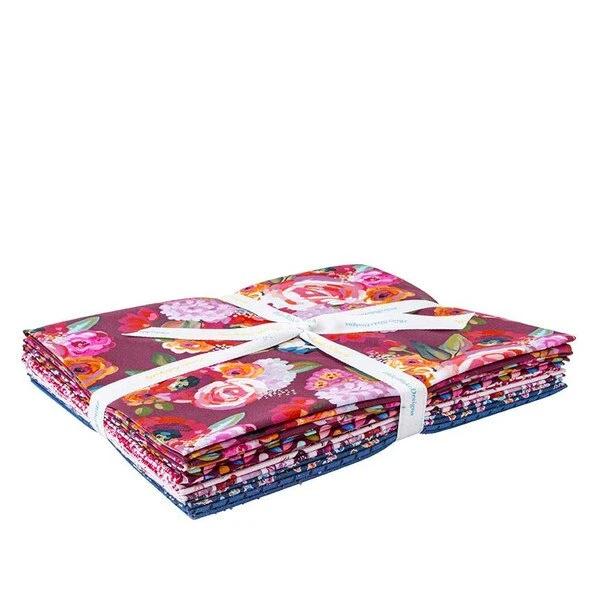 Poppies & Plumes 1-Yard Bundle Wine 1 Poppies & Plumes 1-Yard Bundle Wine