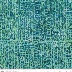 Expressions Batiks Bayou Blues Seafoam