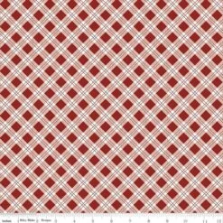Bee Plaids Scarecrow Barn Red