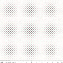 Swiss Dot On White Christmas