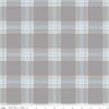 Flannel Snow Leopard Plaid Gray
