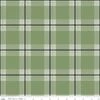 Flannel Snow Leopard Plaid Green