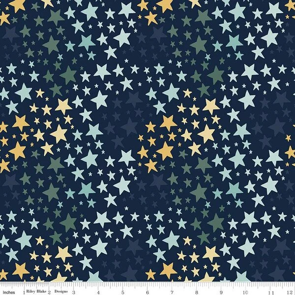 Flannel It's A Boy Stars Navy 1 Flannel It's A Boy Stars Navy