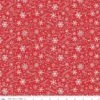 Flannel Snowflakes Red