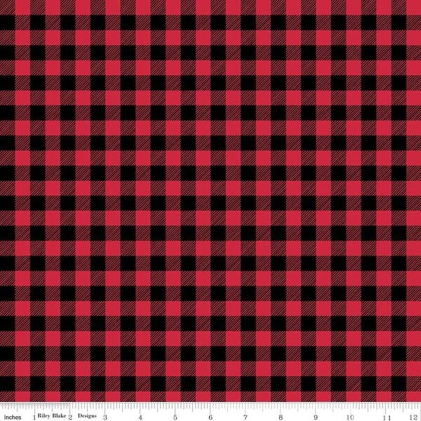 Flannel Buffalo Check Black/Red 1 Flannel Buffalo Check Black/Red