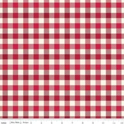 Flannel Old Fashioned Christmas Check Red