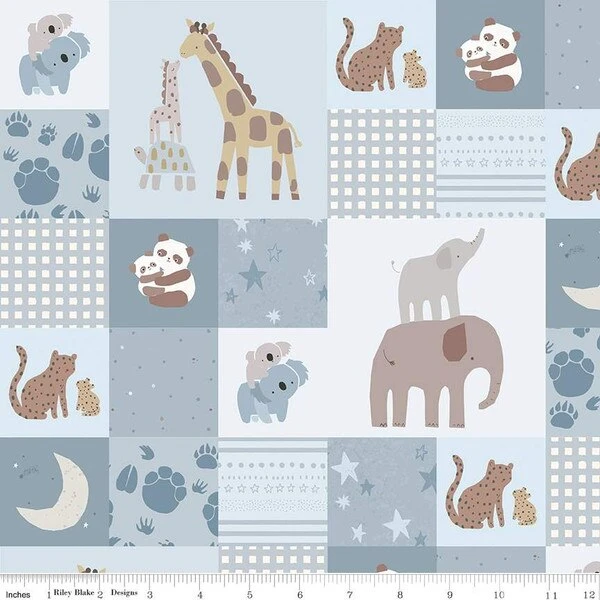 Flannel Safari Stargazing Boy Cheater Print Blue 1 Flannel Safari Stargazing Boy Cheater Print Blue