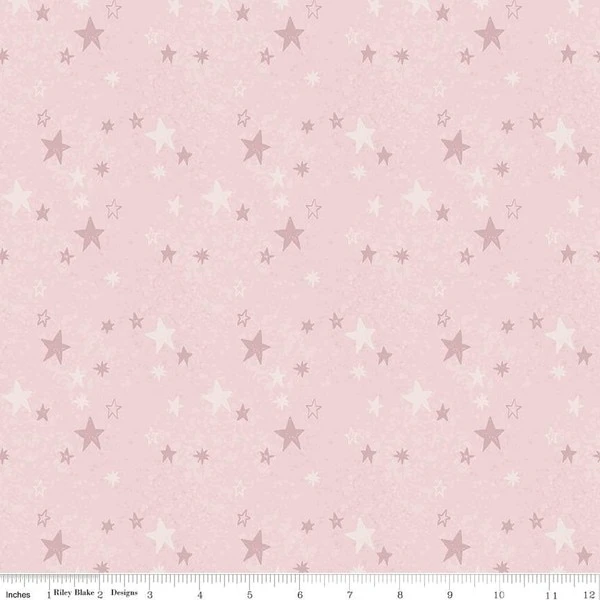 Flannel Safari Stargazing Girl Stars Pink 1 Flannel Safari Stargazing Girl Stars Pink