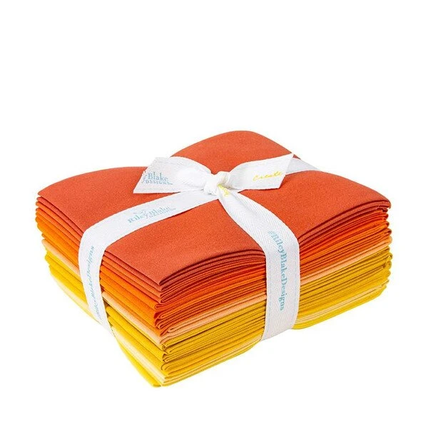 Confetti Cottons Orange And Yellow Fat Quarter Bundle 1 Confetti Cottons Orange And Yellow Fat Quarter Bundle