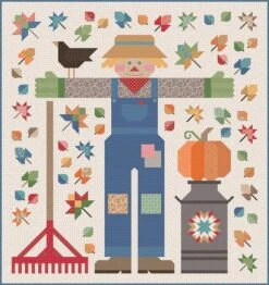It's Sew Emma The Quilted Scarecrow Quilt Pattern 5 It's Sew Emma The Quilted Scarecrow Quilt Pattern -Riley Blake Designs P051 QUILTEDSCARECROW media 3