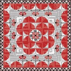 Jillily Studio Red Licorice Quilt Pattern