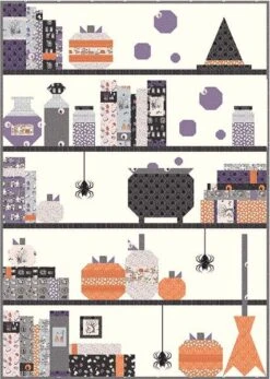 Melissa Mortenson Spooky Shelfie Quilt Pattern