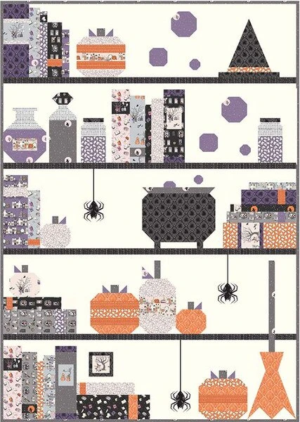 Melissa Mortenson Spooky Shelfie Quilt Pattern 1 Melissa Mortenson Spooky Shelfie Quilt Pattern