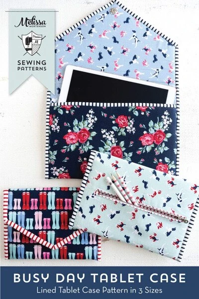 Melissa Mortenson Busy Day Tablet Case Pattern 1 Melissa Mortenson Busy Day Tablet Case Pattern