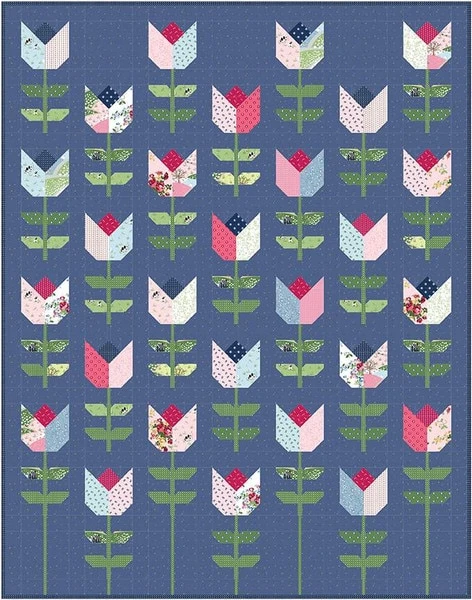 Melissa Mortenson Tailored Tulips Quilt Pattern 1 Melissa Mortenson Tailored Tulips Quilt Pattern