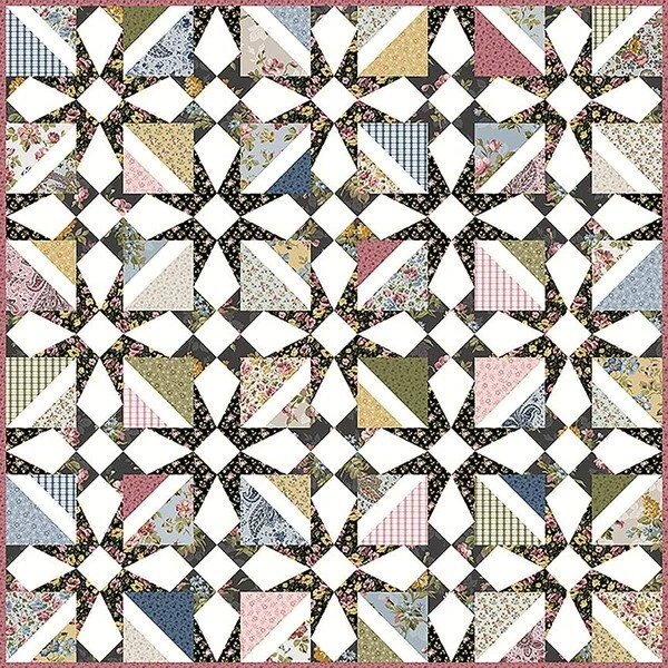 Gerri Robinson Midnight Garden Quilt Pattern 1 Gerri Robinson Midnight Garden Quilt Pattern