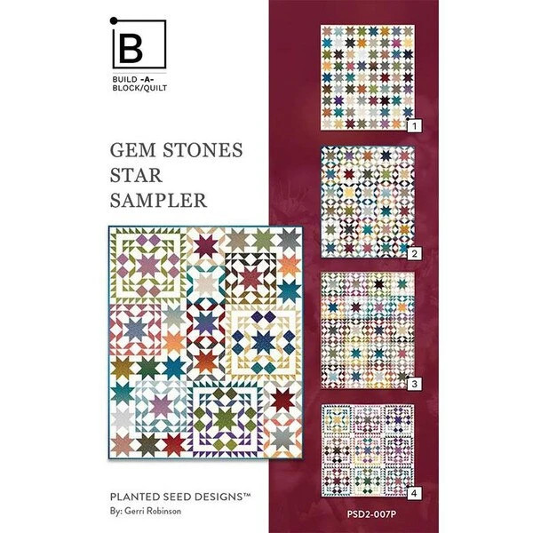 Gerri Robinson Gem Stones Star Sampler Quilt Pattern 1 Gerri Robinson Gem Stones Star Sampler Quilt Pattern