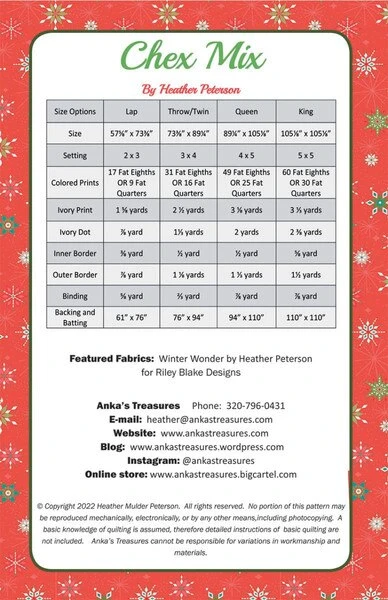 Heather Peterson Chex Mix Quilt Pattern 2 Heather Peterson Chex Mix Quilt Pattern - Image 2