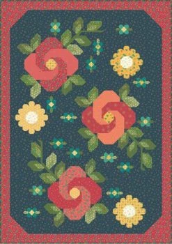 Heather Peterson Midnight Rose Garden Quilt Pattern