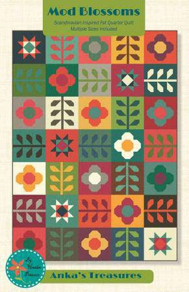 Heather Peterson Mod Blossoms Quilt Pattern 1 Heather Peterson Mod Blossoms Quilt Pattern