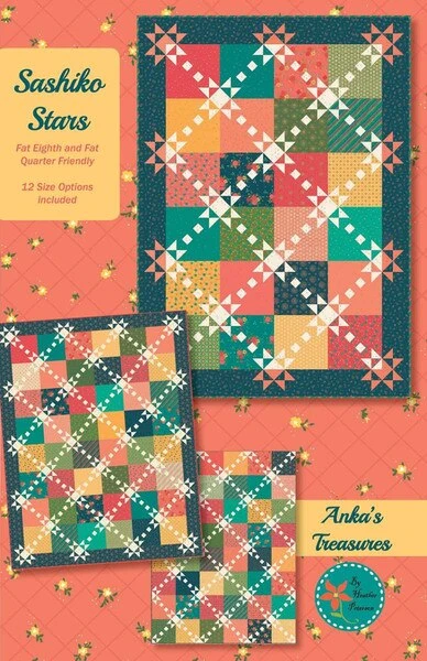 Heather Peterson Sashiko Stars Quilt Pattern 1 Heather Peterson Sashiko Stars Quilt Pattern