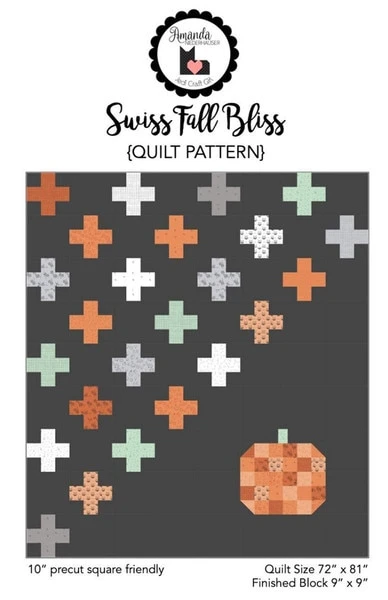 Amanda Niederhauser Swiss Fall Bliss Quilt Pattern 1 Amanda Niederhauser Swiss Fall Bliss Quilt Pattern
