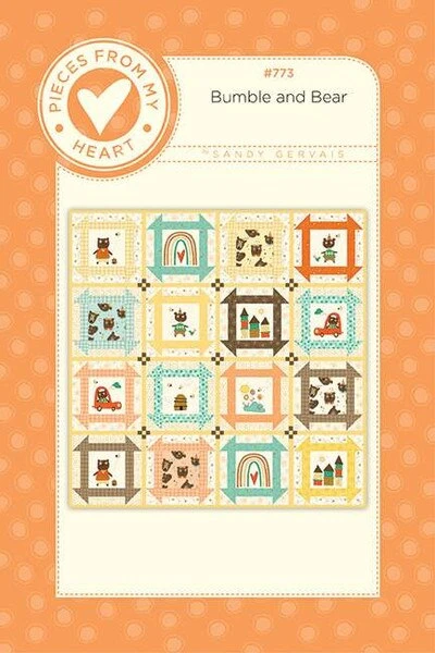 Sandy Gervais Bumble And Bear Quilt Pattern 1 Sandy Gervais Bumble And Bear Quilt Pattern
