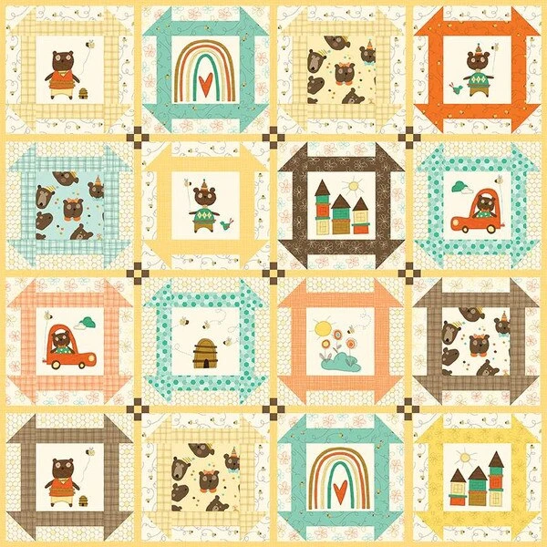Sandy Gervais Bumble And Bear Quilt Pattern 2 Sandy Gervais Bumble And Bear Quilt Pattern - Image 2