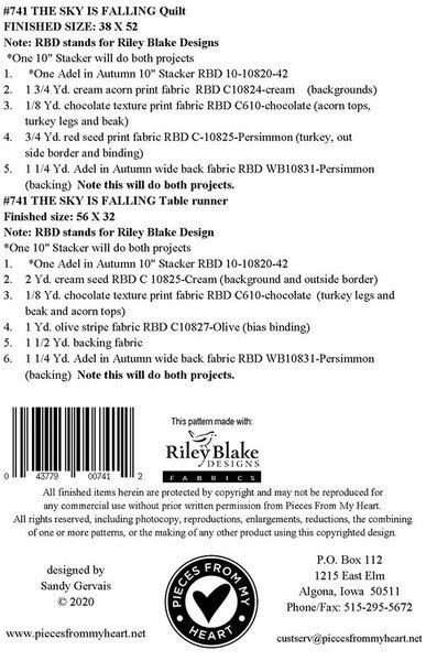Sandy Gervais Sky Is Falling Quilt And Runner Pattern 2 Sandy Gervais Sky Is Falling Quilt And Runner Pattern - Image 2