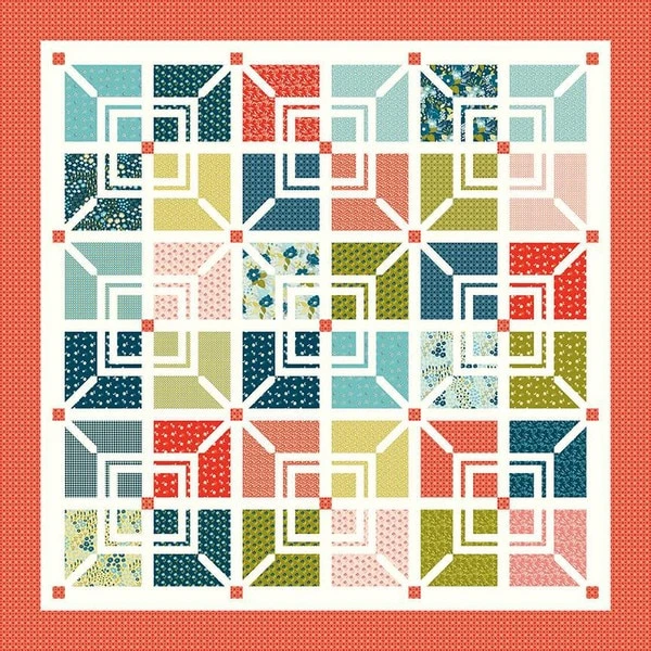 Sandy Gervais Squared X's 4 Quilt Pattern 1 Sandy Gervais Squared X's 4 Quilt Pattern
