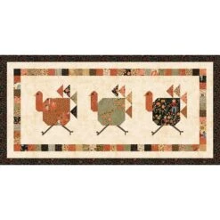Sandy Gervais Turkey Trot Table Runner Pattern -Riley Blake Designs P157 TURKEYTROT media 3