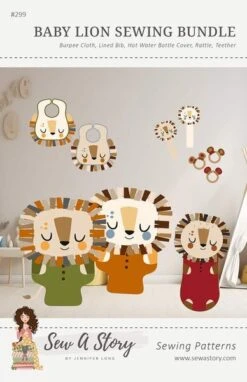 Jennifer Long Baby Lion Sewing Bundle Pattern