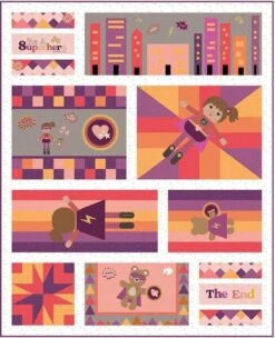 Jennifer Long Comic Book Quilt Pattern