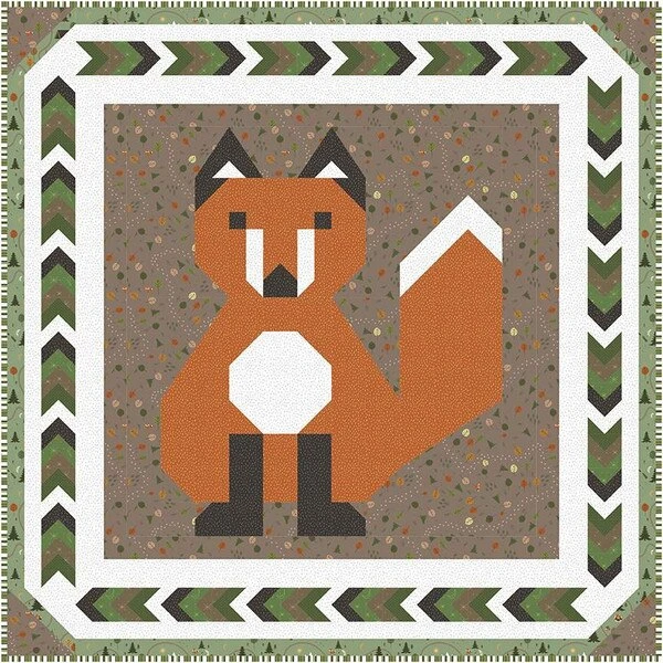 Jennifer Long Fox Cub Crib Quilt Pattern 2 Jennifer Long Fox Cub Crib Quilt Pattern - Image 2