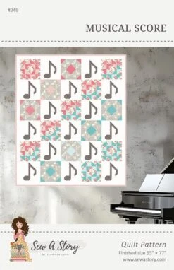 Jennifer Long Music Score Quilt Pattern