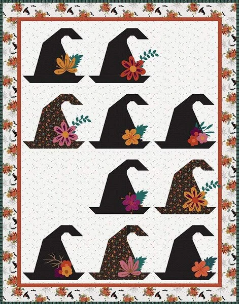 Jennifer Long Witch's Hat Quilt Pattern 1 Jennifer Long Witch's Hat Quilt Pattern
