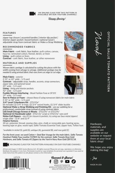 Sallie Tomato Novak Bag Pattern 2 Sallie Tomato Novak Bag Pattern - Image 2
