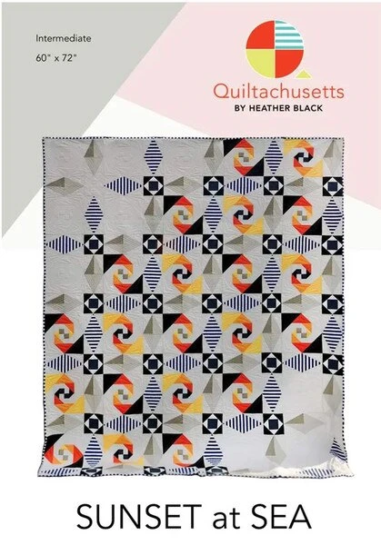 Quiltachusetts Sunset At Sea Quilt Pattern 1 Quiltachusetts Sunset At Sea Quilt Pattern