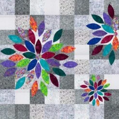 Cabin In The Woods Quilters Scrap Petal Garden Quilt Pattern -Riley Blake Designs P216 SCRAPPETAL media 3