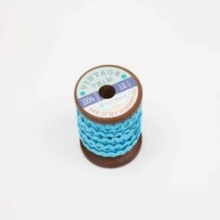 Lori Holt Vintage Trim Small Riley Aqua Wooden Spool