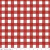 Wide Back White As Snow Buffalo Plaid Red
