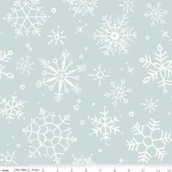 Wide Back Magical Winterland Snowflake Blue