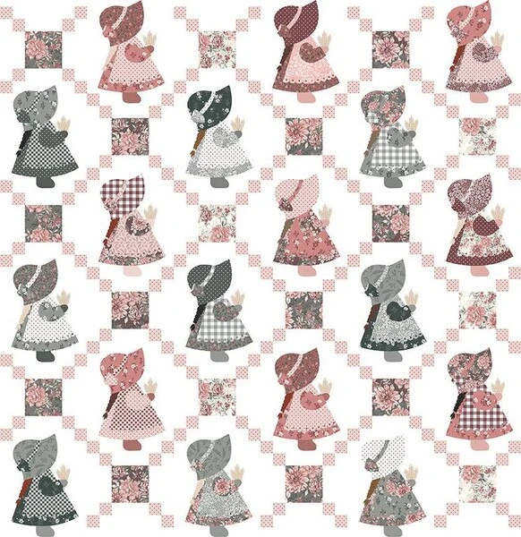 Wide Back A Walk On The Prairie Sunbonnet Sue White 2 Wide Back A Walk On The Prairie Sunbonnet Sue White - Image 2