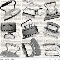 Wide Back Press On Iron Toss Black